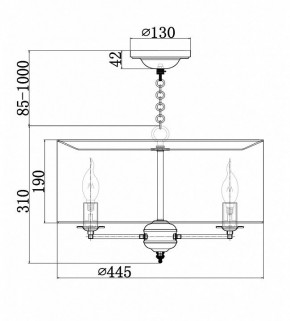 Подвесной светильник Maytoni Anna H007PL-04G в Кудымкаре - kudymkar.mebel24.online | фото 4