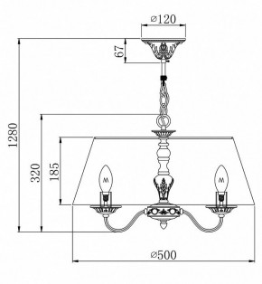 Подвесной светильник Maytoni Bouquet ARM023-PL-03-S в Кудымкаре - kudymkar.mebel24.online | фото 4