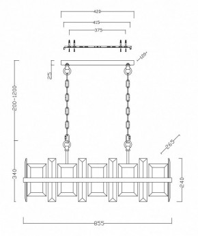 Подвесной светильник Maytoni Cerezo MOD201PL-08N в Кудымкаре - kudymkar.mebel24.online | фото 4