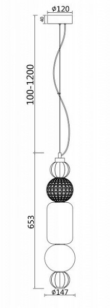 Подвесной светильник Maytoni Collar P069PL-L35CH3K в Кудымкаре - kudymkar.mebel24.online | фото 5
