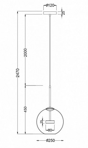 Подвесной светильник Maytoni Cometa MOD055PL-L12G3K в Кудымкаре - kudymkar.mebel24.online | фото 3