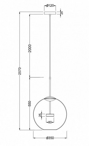 Подвесной светильник Maytoni Cometa MOD056PL-L12G3K в Кудымкаре - kudymkar.mebel24.online | фото 3