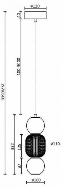 Подвесной светильник Maytoni Drop MOD273PL-L16G3K в Кудымкаре - kudymkar.mebel24.online | фото 3