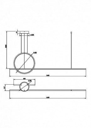 Подвесной светильник Maytoni Halo MOD247PL-L49BK в Кудымкаре - kudymkar.mebel24.online | фото 2