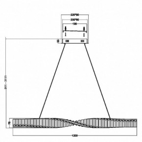 Подвесной светильник Maytoni Krone P097PL-L36BS3K в Кудымкаре - kudymkar.mebel24.online | фото 3