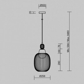 Подвесной светильник Maytoni Levitation MOD376PL-01G1 в Кудымкаре - kudymkar.mebel24.online | фото 5