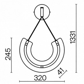 Подвесной светильник Maytoni Maya P091WL-L18G3K в Кудымкаре - kudymkar.mebel24.online | фото 7
