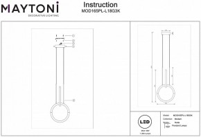 Подвесной светильник Maytoni Node MOD165PL-L18G3K в Кудымкаре - kudymkar.mebel24.online | фото 3