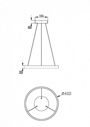 Подвесной светильник Maytoni Rim MOD058PL-L32BSK в Кудымкаре - kudymkar.mebel24.online | фото 3