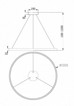 Подвесной светильник Maytoni Rim MOD058PL-L54W4K в Кудымкаре - kudymkar.mebel24.online | фото 4