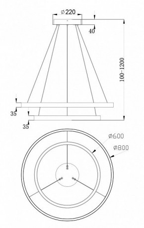 Подвесной светильник Maytoni Rim MOD058PL-L74BS4K в Кудымкаре - kudymkar.mebel24.online | фото 7