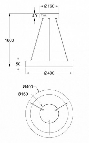 Подвесной светильник Maytoni Saturno MOD415PL-L36BS4K в Кудымкаре - kudymkar.mebel24.online | фото 4