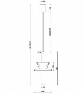 Подвесной светильник Maytoni Sound Wave MOD255PL-01B4 в Кудымкаре - kudymkar.mebel24.online | фото 4
