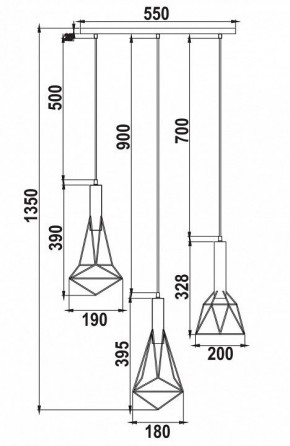 Подвесной светильник Maytoni Spider T021-03-B в Кудымкаре - kudymkar.mebel24.online | фото 6