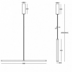 Подвесной светильник Maytoni Supersymmetry P096PL-L11BK1 в Кудымкаре - kudymkar.mebel24.online | фото 4