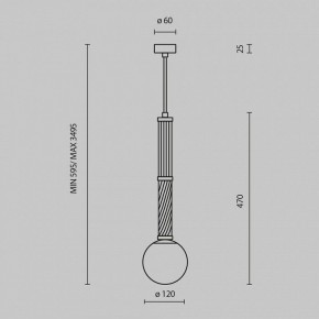 Подвесной светильник Maytoni Teatro MOD287PL-01BS в Кудымкаре - kudymkar.mebel24.online | фото 5