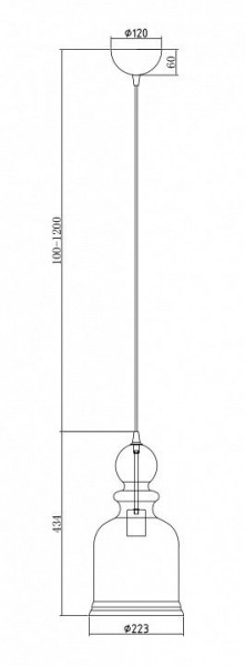Подвесной светильник Maytoni Tone P002PL-01BZ в Кудымкаре - kudymkar.mebel24.online | фото 5