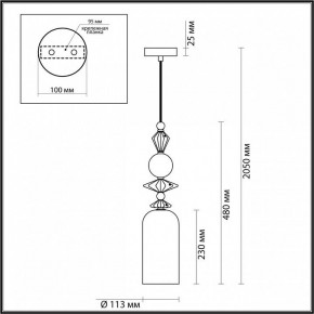 Подвесной светильник Odeon Light Bizet 4855/1 в Кудымкаре - kudymkar.mebel24.online | фото