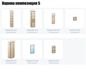 Прихожая Карина (модульная) в Кудымкаре - kudymkar.mebel24.online | фото 2