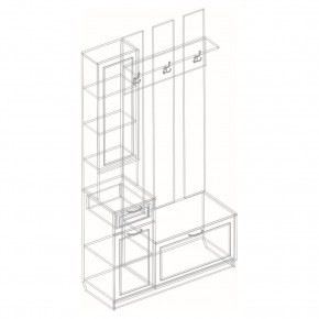 Прихожая "ПА-09" Александрия в Кудымкаре - kudymkar.mebel24.online | фото 3