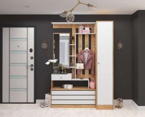 Прихожая Ямайка Дуб крафт золотой/Белый в Кудымкаре - kudymkar.mebel24.online | фото