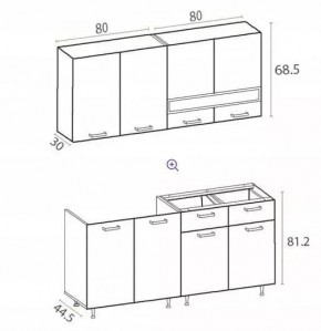 РИО-2 ЛДСП Кухонный гарнитур 1,6 м в Кудымкаре - kudymkar.mebel24.online | фото 7