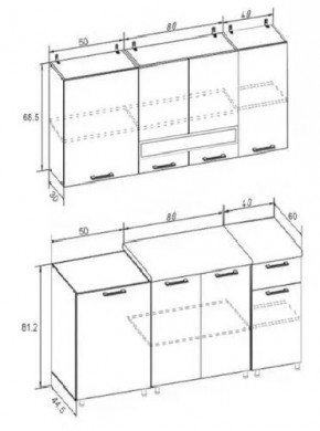 РИО-2 ЛДСП Кухонный гарнитур 1,7 м в Кудымкаре - kudymkar.mebel24.online | фото 7