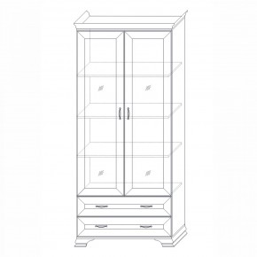 Шкаф (2 стеклодвери) Сиена в Кудымкаре - kudymkar.mebel24.online | фото 3