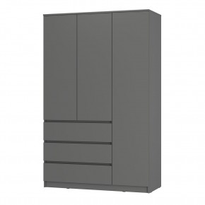 Шкаф 3-х створчатый Симпл ШК-08 (графит) в Кудымкаре - kudymkar.mebel24.online | фото