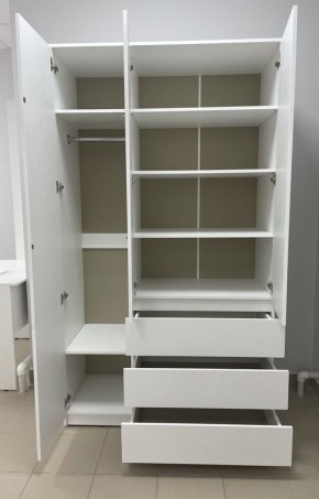 Шкаф 3-ств. с 3 ящиками "Бьянко" в Кудымкаре - kudymkar.mebel24.online | фото 2