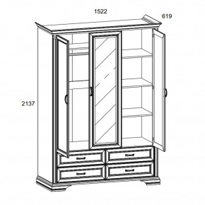 Шкаф 3D4S Z, MONAKO, цвет Сосна винтаж в Кудымкаре - kudymkar.mebel24.online | фото 1