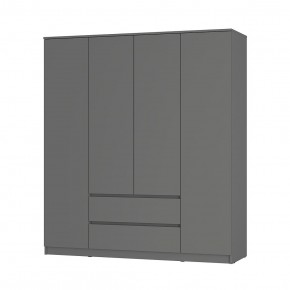 Шкаф 4-х створчатый Симпл ШК-13 (графит) в Кудымкаре - kudymkar.mebel24.online | фото