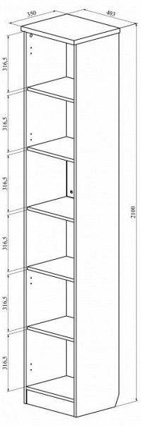 Шкаф для белья Виктория ВИ-07 в Кудымкаре - kudymkar.mebel24.online | фото 3