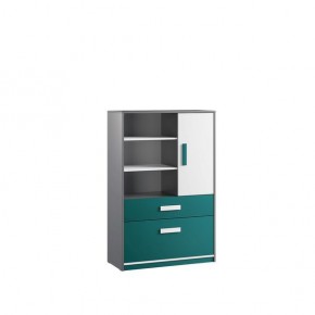 Шкаф книжный Кэнди КШ-2 Океан в Кудымкаре - kudymkar.mebel24.online | фото