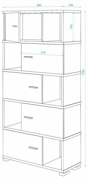 Шкаф комбинированный Домино СБ-30/5 в Кудымкаре - kudymkar.mebel24.online | фото 3