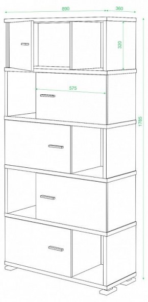 Шкаф комбинированный Домино СБ-30/5 в Кудымкаре - kudymkar.mebel24.online | фото 2