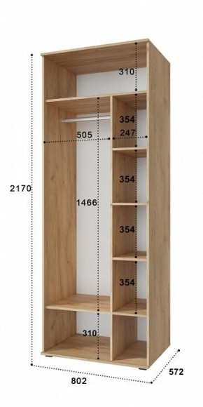 Шкаф комбинированный Эмилия ЭЛ-16К в Кудымкаре - kudymkar.mebel24.online | фото 2