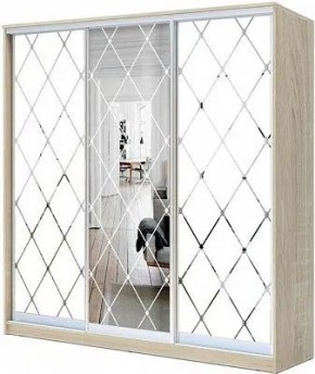 Шкаф-купе ХИТ 22-18-666 РОМБ БОЛЬШОЙ МАТОВЫЙ в Кудымкаре - kudymkar.mebel24.online | фото