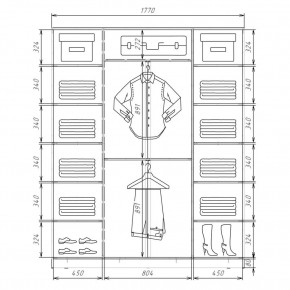 Шкаф-купе ХИТ 22-4-20/2-555 (420) в Кудымкаре - kudymkar.mebel24.online | фото 2