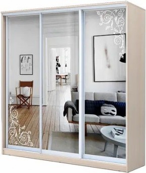 Шкаф-купе ХИТ 22-4-20-656 ОРНАМЕНТ в Кудымкаре - kudymkar.mebel24.online | фото