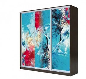 Шкаф-купе ХИТ 22-4-20-777 АБСТРАКЦИЯ №3 в Кудымкаре - kudymkar.mebel24.online | фото