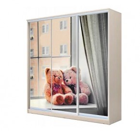 Шкаф-купе ХИТ 22-4-20-777 МИШКИ НА ОКНЕ в Кудымкаре - kudymkar.mebel24.online | фото
