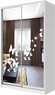 Шкаф-купе ХИТ 24-14-66 БАБОЧКИ в Кудымкаре - kudymkar.mebel24.online | фото