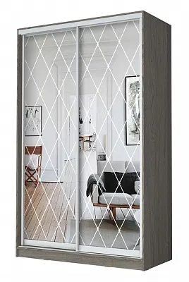 Шкаф-купе ХИТ 24-15-66 РОМБ БОЛЬШОЙ в Кудымкаре - kudymkar.mebel24.online | фото
