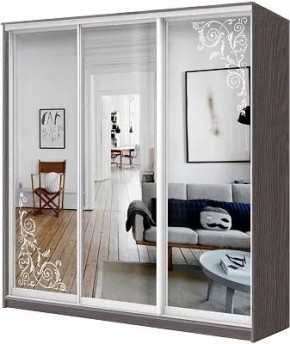 Шкаф-купе ХИТ 24-18-656 ОРНАМЕНТ в Кудымкаре - kudymkar.mebel24.online | фото