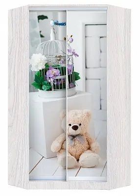 Шкаф-купе ХИТ-У-L-24-64-77 МИШКА В ИНТЕРЬЕРЕ в Кудымкаре - kudymkar.mebel24.online | фото