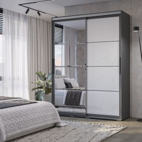 Шкаф-купе Крафт-6 1.6 м ШКК-06 (графит) в Кудымкаре - kudymkar.mebel24.online | фото