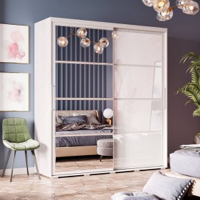 Шкаф-купе Крафт-6 1.6 м ШКК-06 (ясень белый) в Кудымкаре - kudymkar.mebel24.online | фото