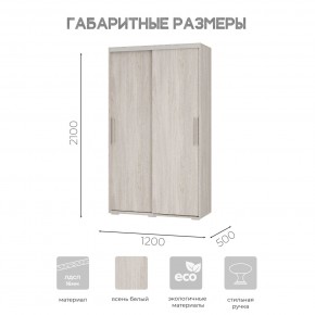 Шкаф-купе ШКК-11 (ясень белый) в Кудымкаре - kudymkar.mebel24.online | фото 7