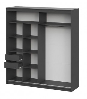 Шкаф-купе ШКП 3 МАКС (2000) Графит серый в Кудымкаре - kudymkar.mebel24.online | фото 3